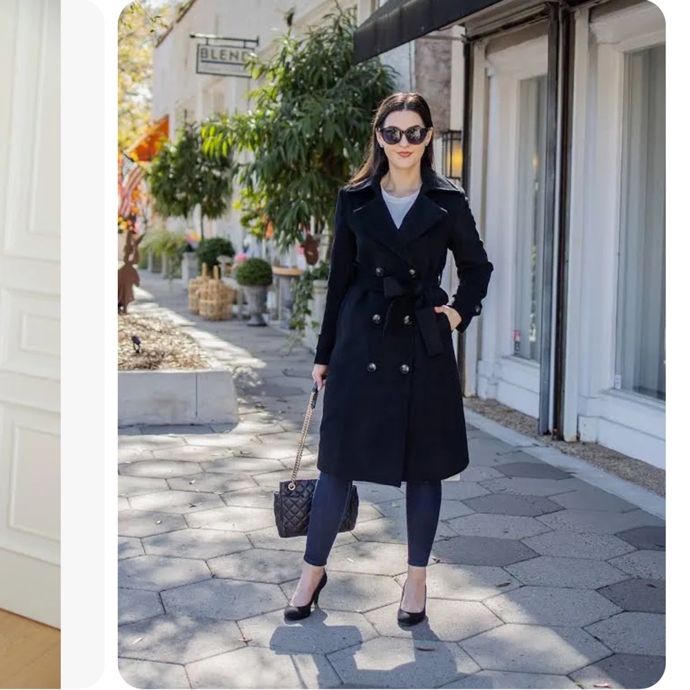 Burberry wool trench coat usa small medium